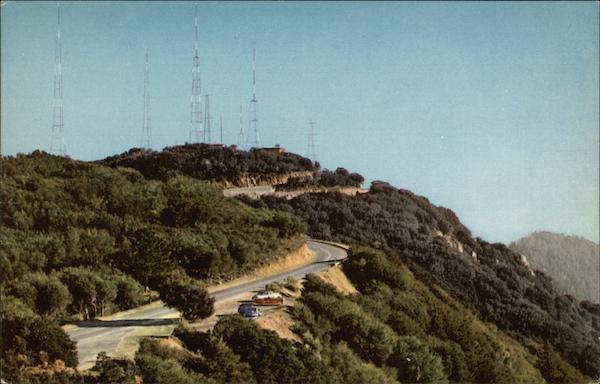 Television Transmitters on Mt. Wilson Los Angeles California