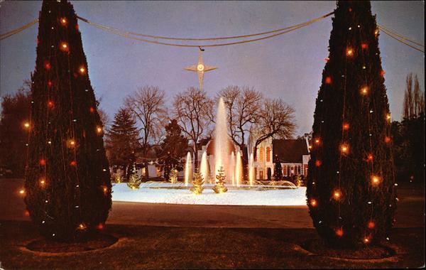 Christmas Scene, The Crystal Fountain Oakland California
