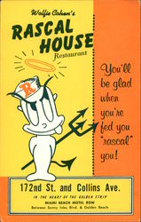 Wolfie Cohen's Rascal House Restaurant Miami Beach, FL Postcard Postcard