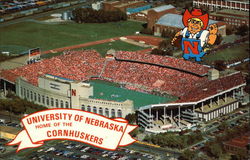 University of Nebraska - Memorial Stadium Lincoln, NE Postcard Postcard