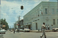 Looking south on Third St Leesville, LA Postcard Postcard