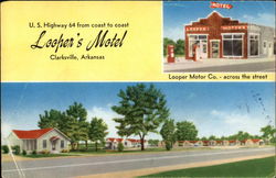 Looper Hotel Clarksville, AR Postcard Postcard