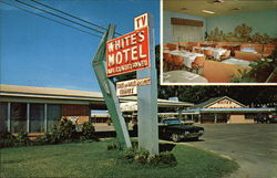 White's Motel and Restaurant Postcard