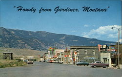 Howdy from Gardiner, Montana Postcard