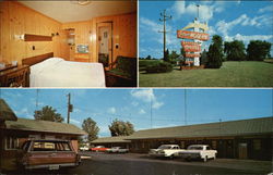 Warsaw Motel Indiana Postcard Postcard