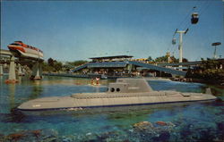 Disneyland - Submarine Ride in Tomorrowland Postcard
