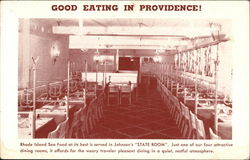 Johnson's Hummocks Sea Food Grill - State Room Providence, RI Postcard Postcard