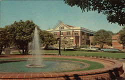 East Carolina College - Fountain, Wright Circle Greenville, NC Postcard Postcard