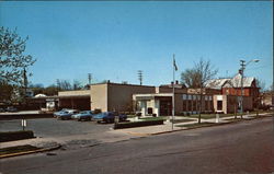 Street View of United States Post Office Postcard