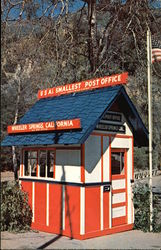 United States Smallest Post Office Wheeler Springs, CA Postcard Postcard