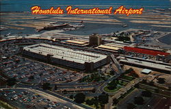 Aerial View of Honolulu International Airport Postcard