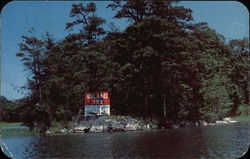Arthur Godfrey Island 793 in International Rift Thousand Islands, NY Postcard Postcard