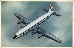 KLM - Douglas DC 6 B Postcard