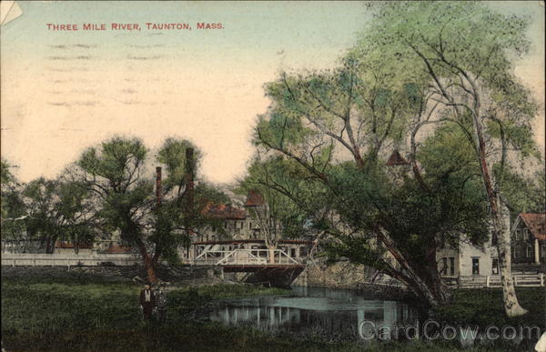 Scenic View of Three Mile River Taunton Massachusetts