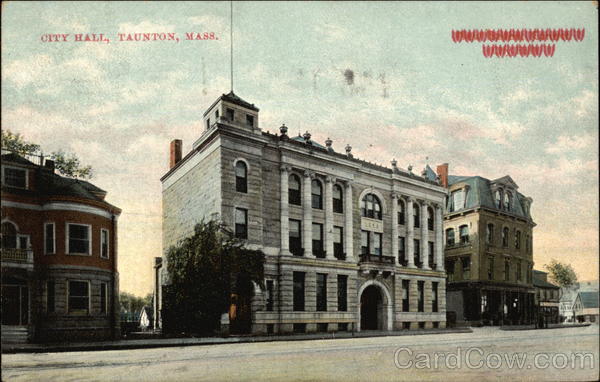 Street View of City Hall Taunton Massachusetts