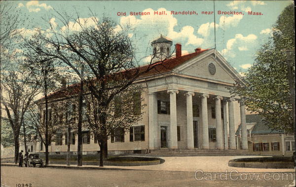 Old Stetson Hall near Brockton Randolph Massachusetts