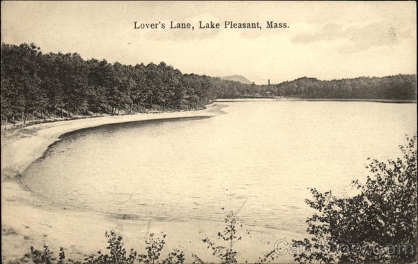 Scenic View of Lover's Lane Lake Pleasant Massachusetts