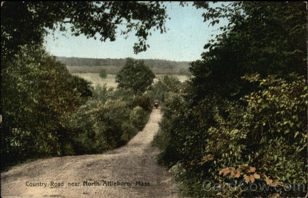 Scenic View of Country Road North Attleboro Massachusetts
