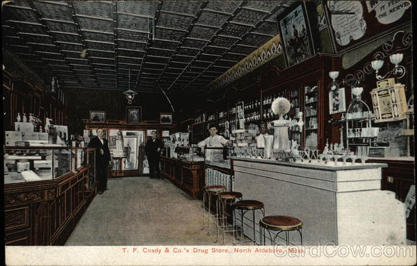 T F Coady & Company's Drug Store North Attleboro Massachusetts