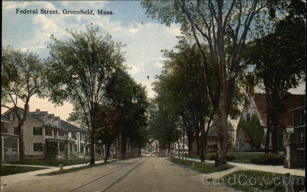 Residential View along Federal Street Greenfield Massachusetts