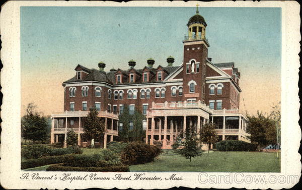 St Vincent's Hospital on Vernon Street Worcester Massachusetts