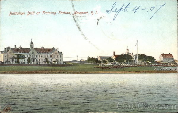 Battalion Drill at Training Station Newport Rhode Island