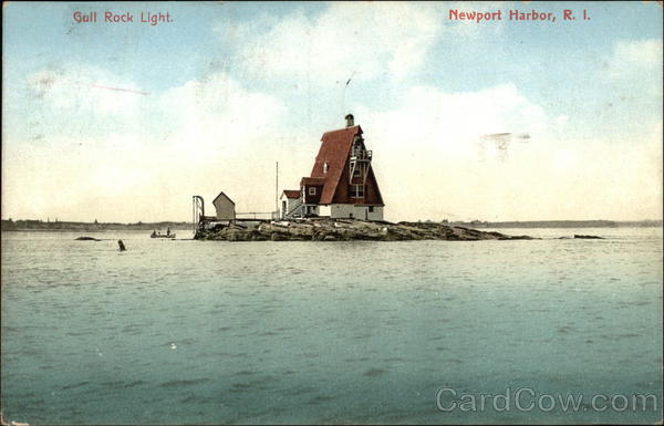 Gull Rock Light, Newport Harbor Rhode Island