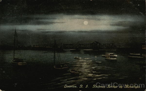 Railway Bridge by Moonlight Tiverton Rhode Island
