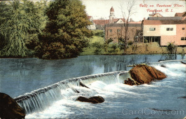 Falls on Pawtuxet River Rhode Island