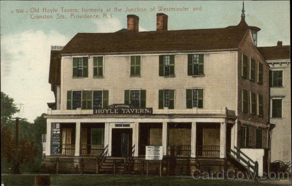 Old Hoyle Tavern - Formerly at the Junction of Westminster & Cranston Streets Providence Rhode Island