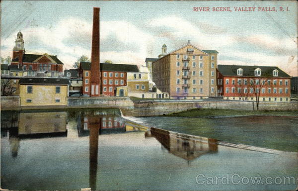 River Scene Valley Falls Rhode Island