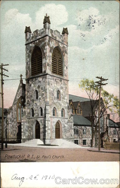 Street View of St Paul's Church Pawtucket Rhode Island