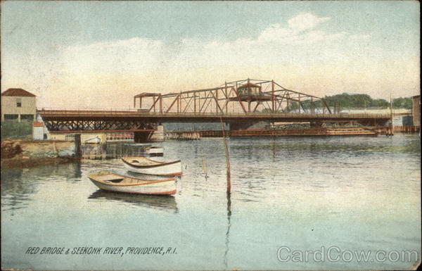 Red Bridge and Seekonk River Providence Rhode Island