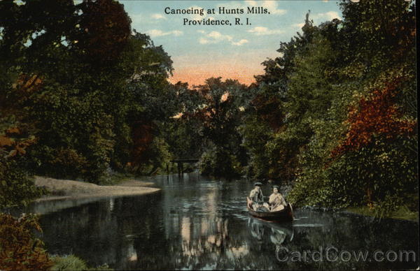 Canoeing at Hunts Mills Providence Rhode Island