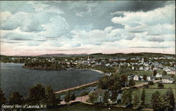 View of Town Laconia, NH Postcard Postcard