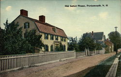 Street View of Old Salter House Portsmouth, NH Postcard Postcard