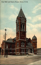 City Hall and Opera House Dover, NH Postcard Postcard