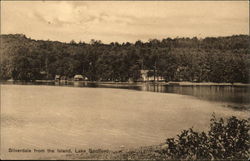 Lake Spofford - Silverdale from the Island Postcard