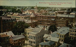 Bird's Eye View North from City Hall Tower Postcard