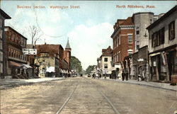 Washington Street, Business Section Postcard