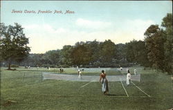 Tennis Courts Postcard