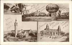 Union Passenger Station Views Worcester, MA Depots Postcard Postcard