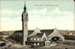 Bird's Eye View of Union Depot Postcard