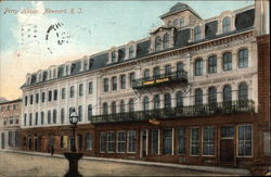 Street View of Perry House Newport, RI Postcard Postcard