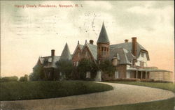 Henry Clew's Residence Newport, RI Postcard Postcard