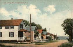 Residential View along Irving Avenue Longmeadow, RI Postcard Postcard