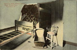 Bedroom, Betsy Williams Cottage at Roger Williams Park Postcard