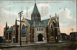 Calvary Baptist Church on Broad Street Postcard