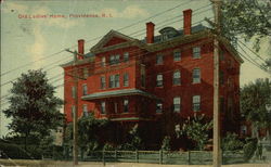 Street View of Old Ladies' Home Postcard
