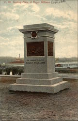 The Landing Place of Roger Williams Providence, RI Postcard Postcard